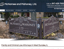 Tablet Screenshot of mcnameeandmahoney.com